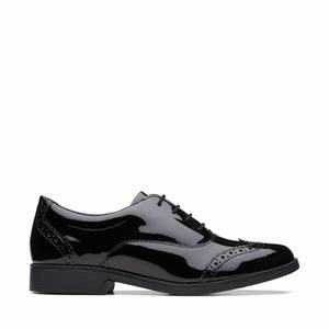 Clarks Aubrie Tap Youth Fekete | 72UPSYWAZ