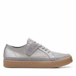 Clarks Barleigh Csipke Szürke Metal | 62PDTUNEM