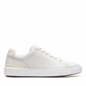 Clarks Court Lite Csipke Fehér | 17KSEPLGQ