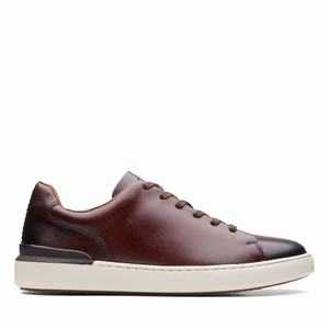 Clarks Court Lite Csipke Sötétbarna | 28FKUXRTA