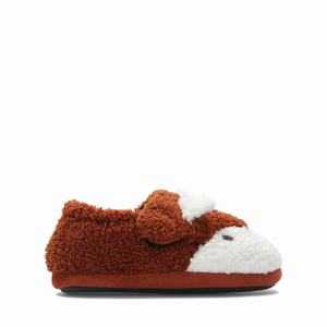 Clarks Fluffy Snug Toddler Narancssárga | 75ZHMGQCL