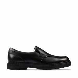 Clarks Loxham Grove Youth Fekete | 97NFYSBQL