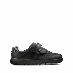 Clarks Rex Pace Toddler Fekete | 83GSRHTUY