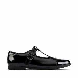Clarks Scala Spirit Youth Fekete | 64HKBYRGN