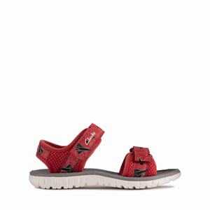 Clarks Surfing Tide Toddler Piros | 27JHADEXU