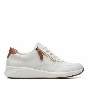 Clarks Un Rio Zip Fehér | 76NXFHBLD