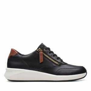 Clarks Un Rio Zip Fekete | 59XHTFUZL