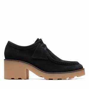 Clarks Wallabee Block Fekete | 57NKTSGPU