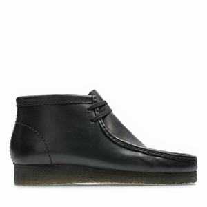Clarks Wallabee Boot Fekete | 68QJSBORL