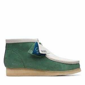 Clarks Wallabee Boot VCY Zöld | 48OFNVRCQ