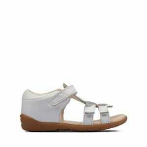 Clarks Zora Summer Toddler Fehér | 83FEPMHSA